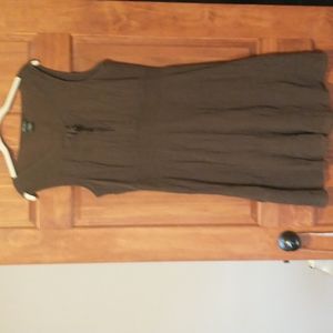 Eddie Bauer women's size L sleeveless cotton crepe dress